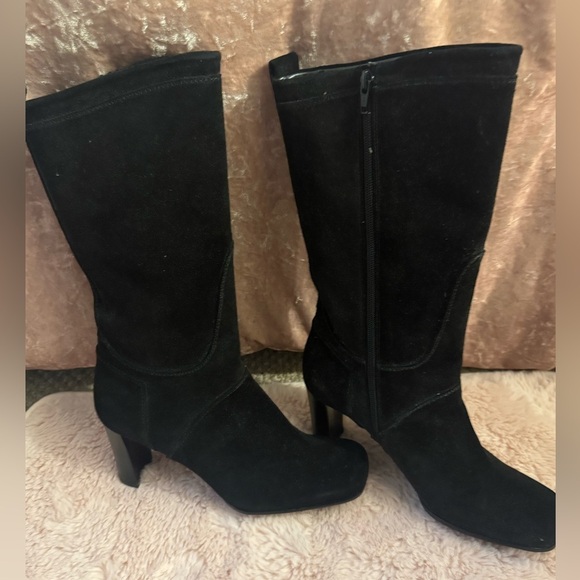 🍁Stuart Weitzman Black Suede Women's Boots - Picture 1 of 12